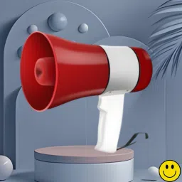 Handheld Megaphone with Siren, Microphone & Rechargeable for Outdoor EventsA399 Megaphone Portable Megaphone Siren Loudspeaker Function &Long Battery BackupU399 Outdoor PA System-24