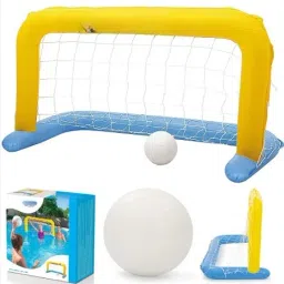 kindertales Inflatable (IND*70) Set Water Polo Game for Pool Multicolor Inflatable Hoppers & Bouncer image 3