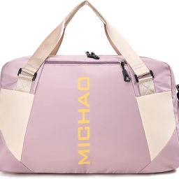 80 L Gym Duffel Bag - Sports Gym Bag for Women or Men Travel Duffel Bag with Wet Pocket - Pink-image-98