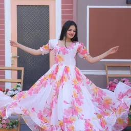 Women Maxi Multicolor Full Length Dress-image-44