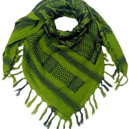 Woven Cotton Blend Men Dark Green Scarf-image-8
