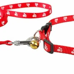 Nylon Paw Print 10MM Collar Set for Puppies and Cats,Multi-Colored and Multi-Printed Plain Dog & Cat Collar Charm-image-22
