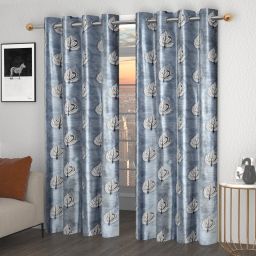 153 cm (5 ft) Polyester Semi Transparent Window Curtain (Pack Of 2)-3
