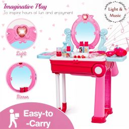 Pretend Play Makeup & Vanity Dressing Set for Kids-image-74
