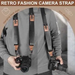 HASTHIP DSLR Carrier Shoulder Strap PowerShot Adjustable Sling Strap image 2
