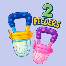 Infant Feeding Pacifier Set – 2 Soft Silicone Mesh Fruit Dispensers Feeder-36
