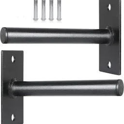 60 kg Wall Mounted Weight Plate Storage Rack for 1-Inch Plates Home Gym Combo-image-3