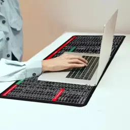 Nirixa Store Keyboard Shortcuts Mouse Mat, Large Keyboard Pad Mousepad (Black) Mousepad image 3