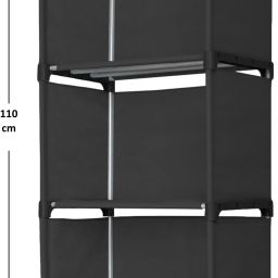 decent hut Multipurpose Foldable Open Bookshelf Storage Shelf For Study Room Home Office Metal Semi-Open Book Shelf image 4