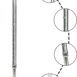Light Weight Height Adjustable & Comfortable Hand Grip for Old Gentleman, Walking Stick-image-71