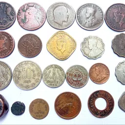 Rare Old Indian Coin British India, Moghal, Delhi Sultanat, Princely States Ancient Coin Collection-image-48