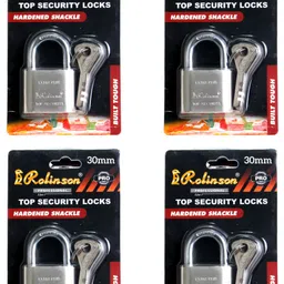 shyam sarowar Rolinson Lock 30mm | Top Security Heavy Weight Pack of 4 Padlock-picture-7
