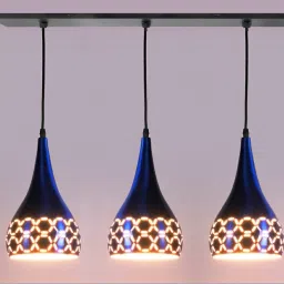 Blue Finish Aluminum in Linear Hanging for Bedroom, Kitchen, Hall etc Pendants Ceiling Lamp-image-40