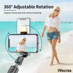 Rangwell Flash Light Tripod with Detachable Remote Bluetooth Selfie Stick Tripod Kit, Tripod, Monopod Kit image 2