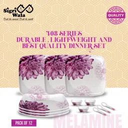 Pack of 12 Melamin Dinner Set-23