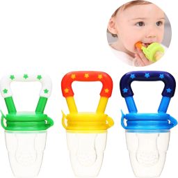 BABY FRUIT FEEDER Nibbler with Ergonomic (MULTICOLOUR) PACK OF - 3 - PLASTIC-image-95