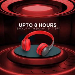 g2l Foldable BT Headphone Supports MP3,FM & Card Reader Compatible with all device. Bluetooth & Wired Headset image 2