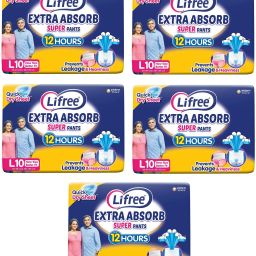 Absorb Super Pants - Large (Waist Size: 35-49 Inch) - 50 Count, Pack of 5 - L-image-83