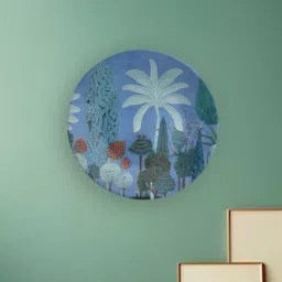 quirk india Tree Multicolour Ceramic Wall Plate-picture-25