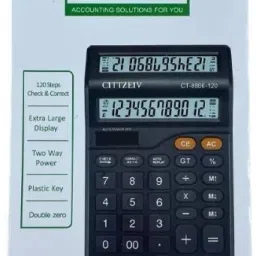 dhago WHITE DOUBLE DISPLAY CAL * 01 WHITE DOUBLE DISPLAY CAL * 01 Basic Calculator image 4