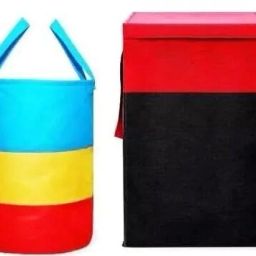 45 L Multicolor Laundry Basket-image-76