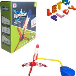 High Altitude Jump Stomp Rocket Set | Foam Rockets for Backyard Adventures-11