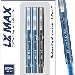 LX MAX | Needle Tip | 0.5 mm | 1000+ Meters Writing Length | German Technology Roller Ball Pen-picture-39