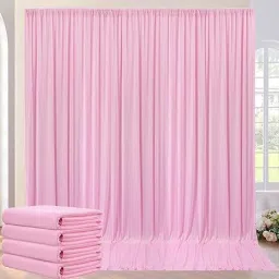 Cam cart 16×08ft,Pink No Wrinkle Polyester Photography Backdrop (4×8ft 4Pcs Panel) Reflector-6