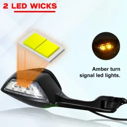 otoroys Manual Dual Mirror For Yamaha Universal For Bike image 4