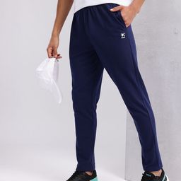 hrx by hrithik roshan Men Solid Dark Blue Track Pants-picture-43