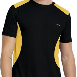 Men Colorblock Round Neck Elastane Multicolor T-Shirt-image-62