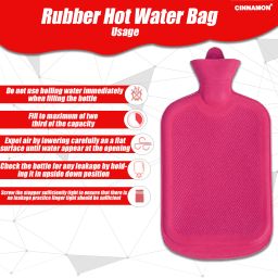 Classic Heat Durable Rubber Pad, Non Electric 2 L Hot Water Bag-image-12