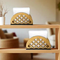 1 Compartments Wooden Tissue Paper Holder Decorative and Premium Wooden holder ideal for Home-picture-32