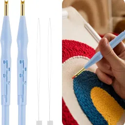 Embroidery Punch Needle Pen Tools 2Pcs Retractable 0.5mm for DIY Needle Art-11