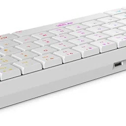 Ant Esports MK 1500 Mini / 60% Pro RGB, Type-C Charging, 1000 mAh battery, Membrane Wireless Tenkeyless Gaming Keyboard Compatible with Desktop, Laptop, Mac Easy to Use,Plug and Play,Quick, Comfy Durable body image 3