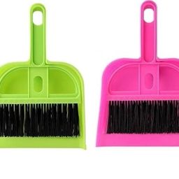 Multipurpose Plastic Mini Dustpan And Brush Broom Cleaning Set (pack of 2) Plastic Wet and Dry Brush-image-67
