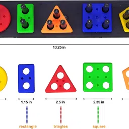 altoys Sorting & Stacking Toys for Kids, Color Stacker Shape Sorter Educational Toy image 3