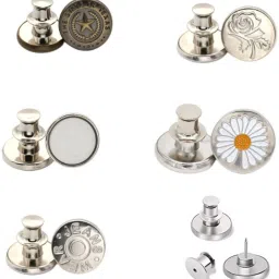 Button Pins for Loose Jeans Instant Replacement, Reusable and Adjustable Metal Buttons-11