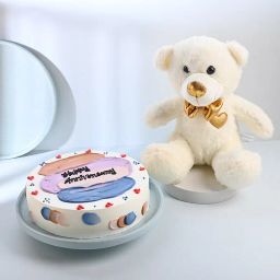 Chocolate Cake with Teddy Bear-37