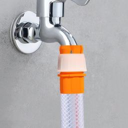 POPLEY Faucet Pipe Tight Connector Tight Connector Universal Adapter Coupling Mesh Water Pipe Fitting Hose Connection Hard Pipe Universal Quick Nozzle Water Pipe Connector (Pack of 5) image 2