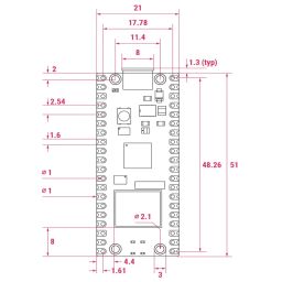 Raspberry Pi Pico 2 W with Headers Rpi Pico 2 WH RP2040 Microcontroller Board Raspberry Pi Pico 2 W with Headers Rpi Pico 2 WH RP2040 Microcontroller Board image 2