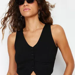 Trendyol V-Neck Sleeveless Waistcoat-picture-19