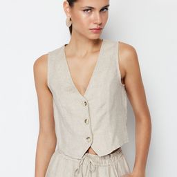 Trendyol V-Neck Sleeveless Waistcoat-picture-26