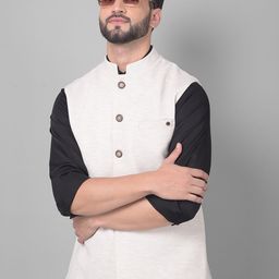 Crimsoune Club Mandarin Collar Nehru Jacket-image-54