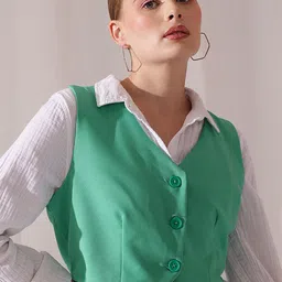 STREET 9 V-Neck Sleeveless Waistcoat-picture-37