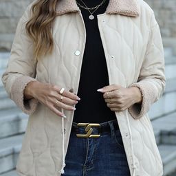 StyleCast Spread Collar Puffer Jacket-image-78