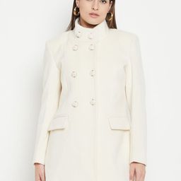 Duke Stand Collar Woollen Trench Coat-image-74