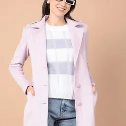 Crimsoune Club Notched Lapel Collar Longline Overcoat-picture-40