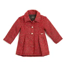 GUESS Girls Printed Spread Collar Overcoat-image-17