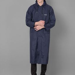 Dollar Long Sleeves Adjustable Hood Rain Jacket-50